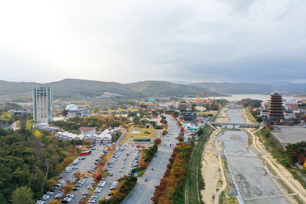 Gyeongju City and Mountains