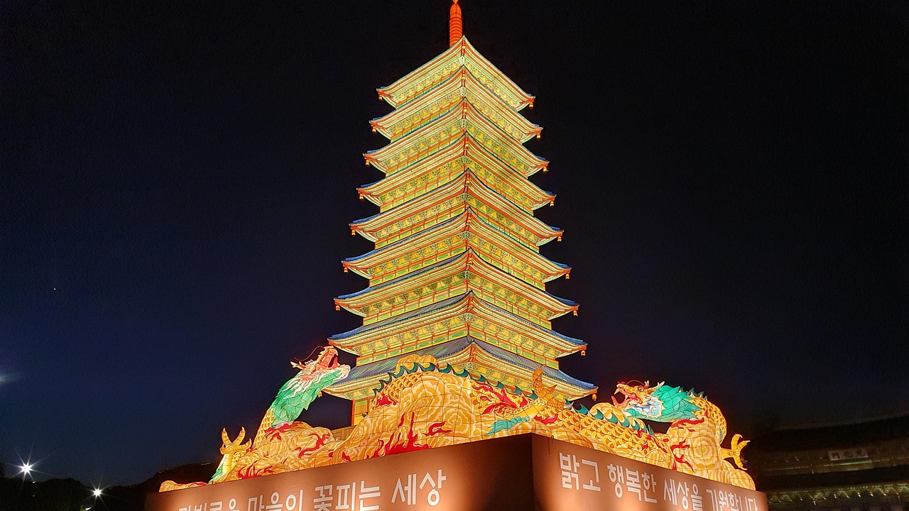 Détails de peintures Dancheong