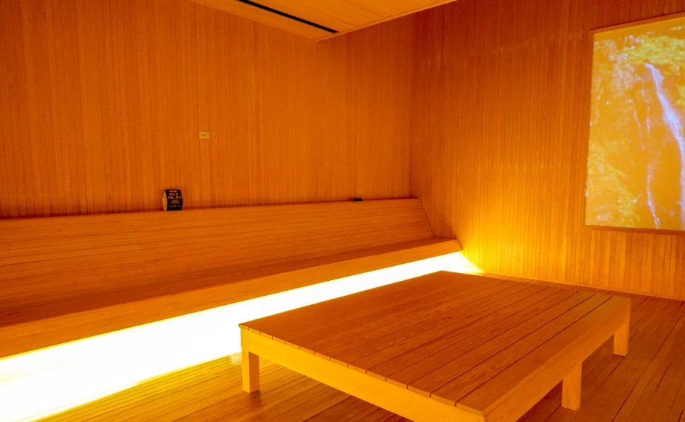 Source thermale en plein air