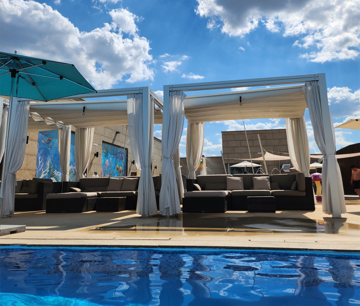 Jardin de temple paisible