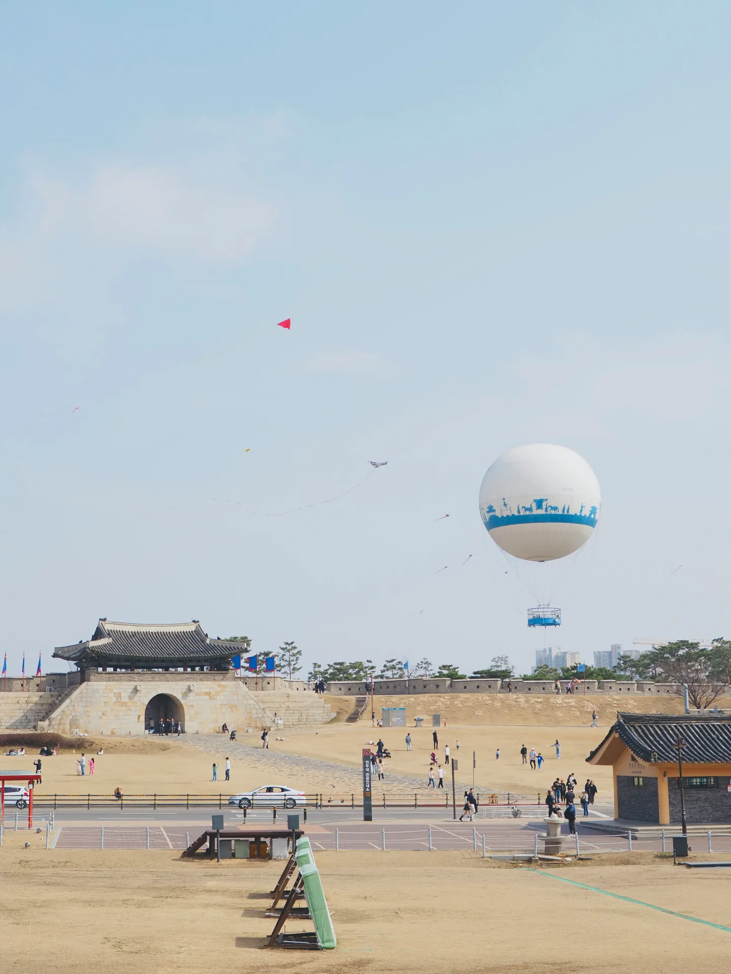 The fortress wall at Suwon