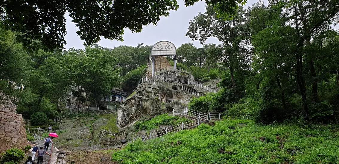 Golgulsa, the temple built into the rock face outside Gyeongju